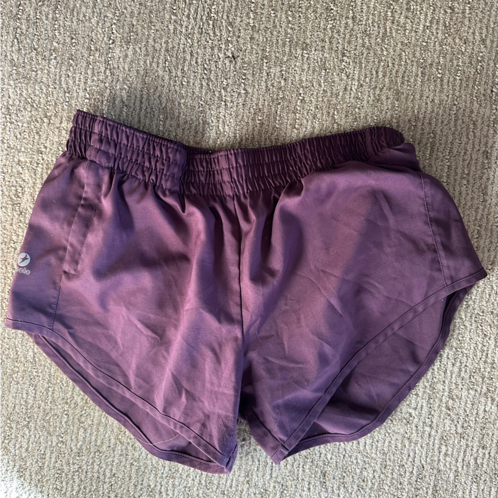 Athletic Running Shorts in Deep Plum